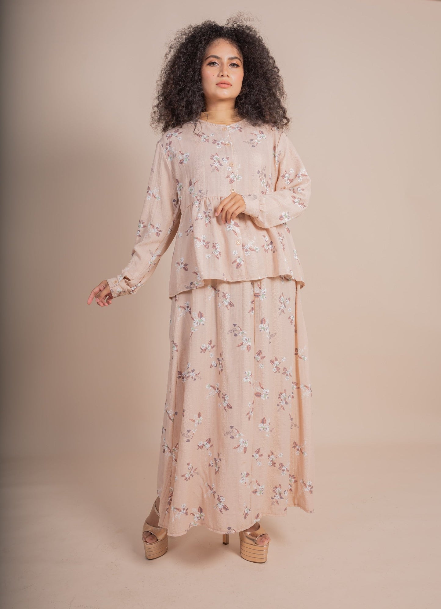 ESHAL SKIRT SET - BLUSH