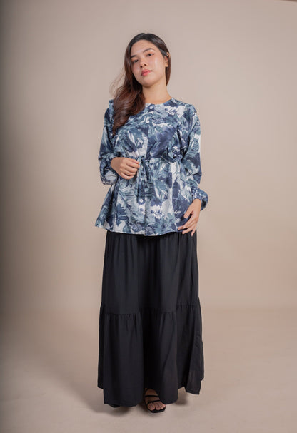 GHAZAL SKIRT SET - SAPPHIRE