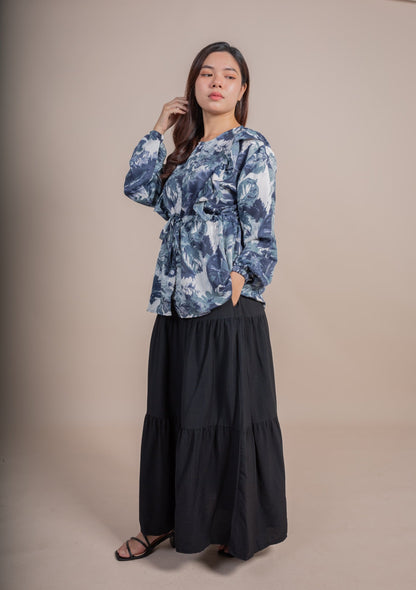 GHAZAL SKIRT SET - SAPPHIRE