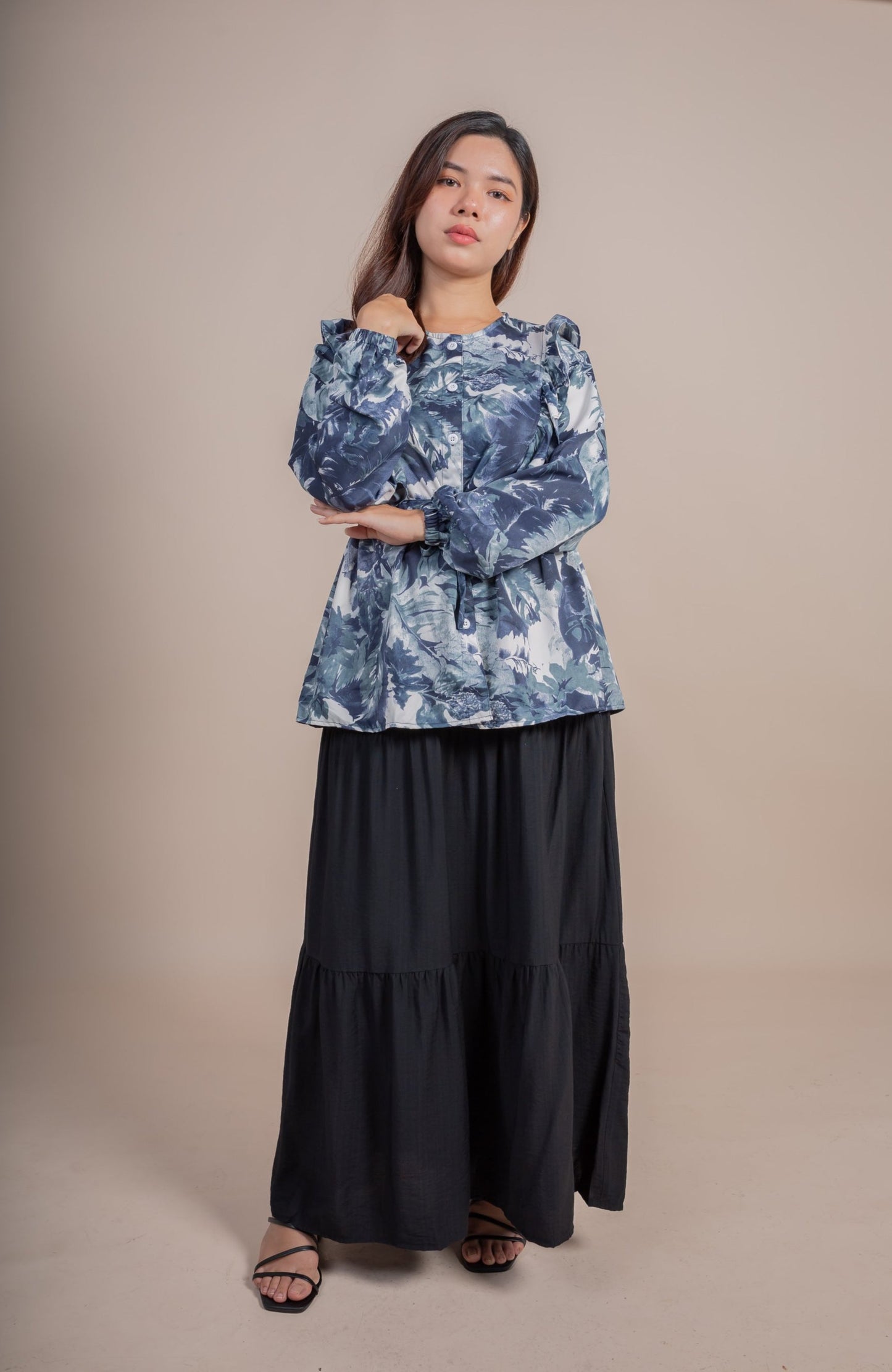 GHAZAL SKIRT SET - SAPPHIRE