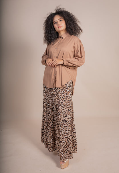 FARYAL SKIRT SET - CHEETAH