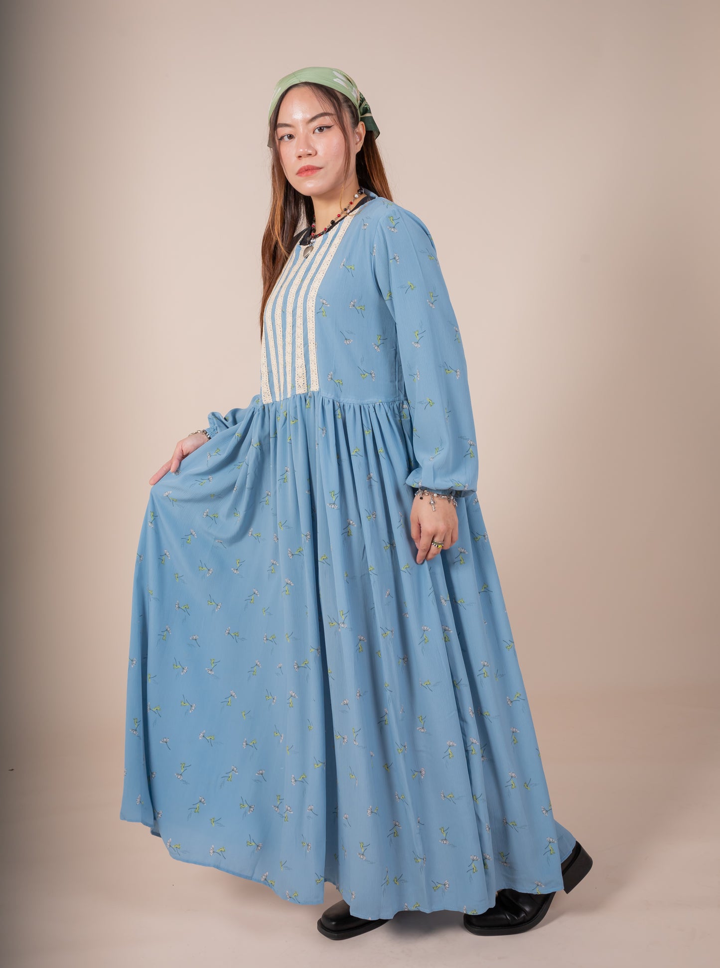 DAHA MAXI DRESS - SKY BLUE