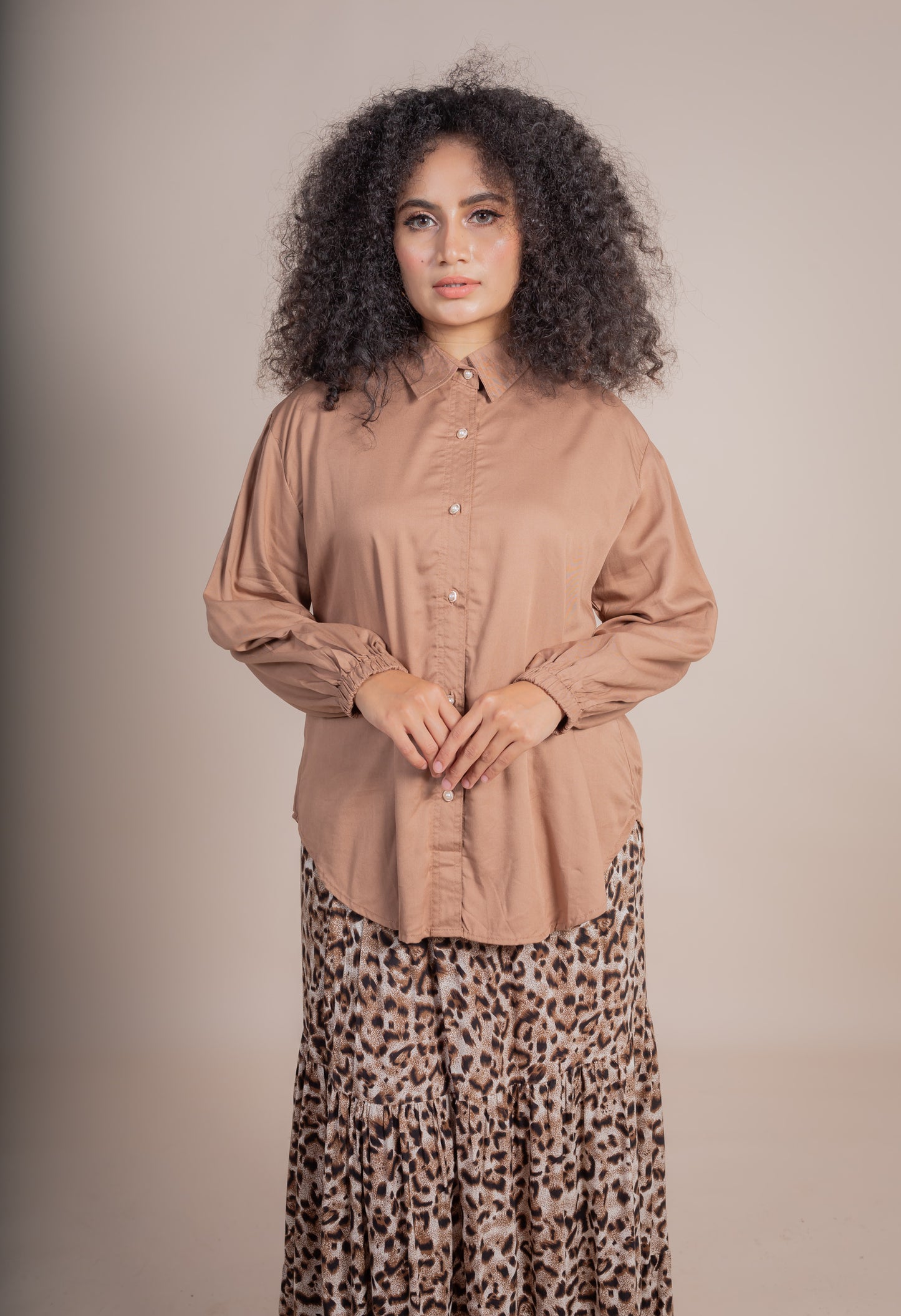 FARYAL SKIRT SET - CHEETAH