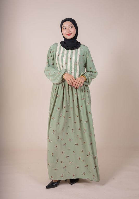 DAHA MAXI DRESS - SAGE