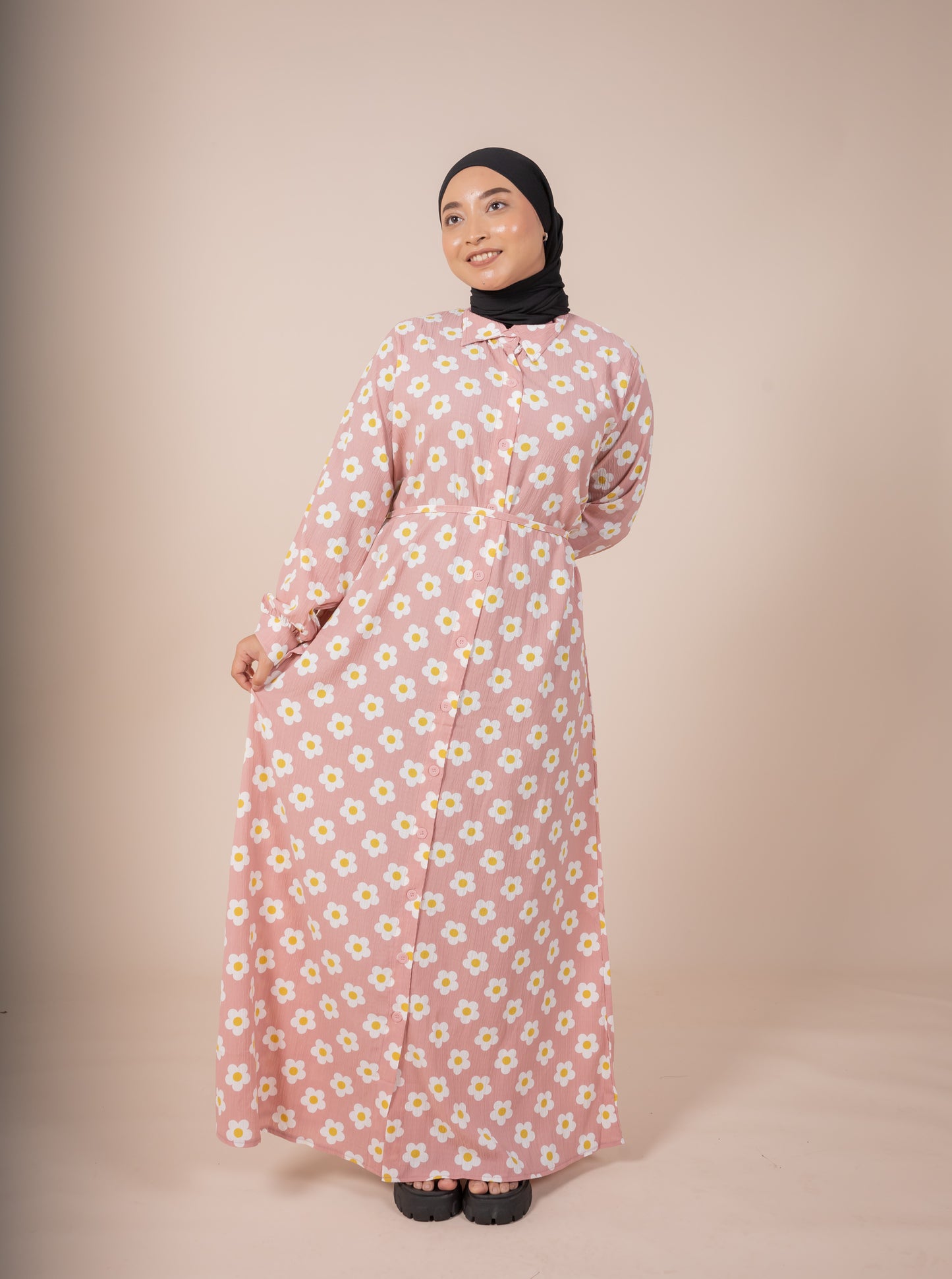 CHADIA MAXI DRESS - BLUSH