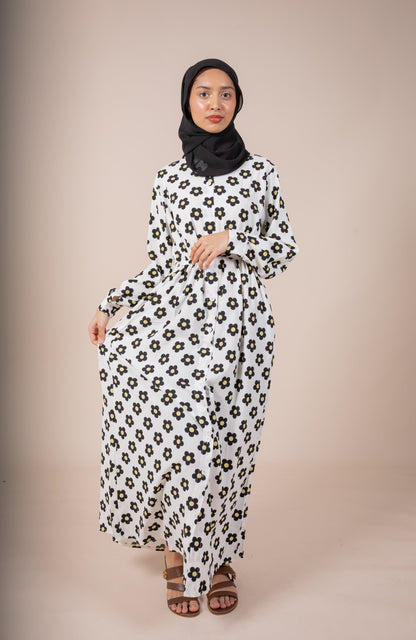 CHADIA MAXI DRESS - WHITE