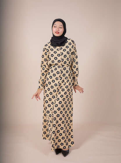 CHADIA MAXI DRESS - CARAMEL