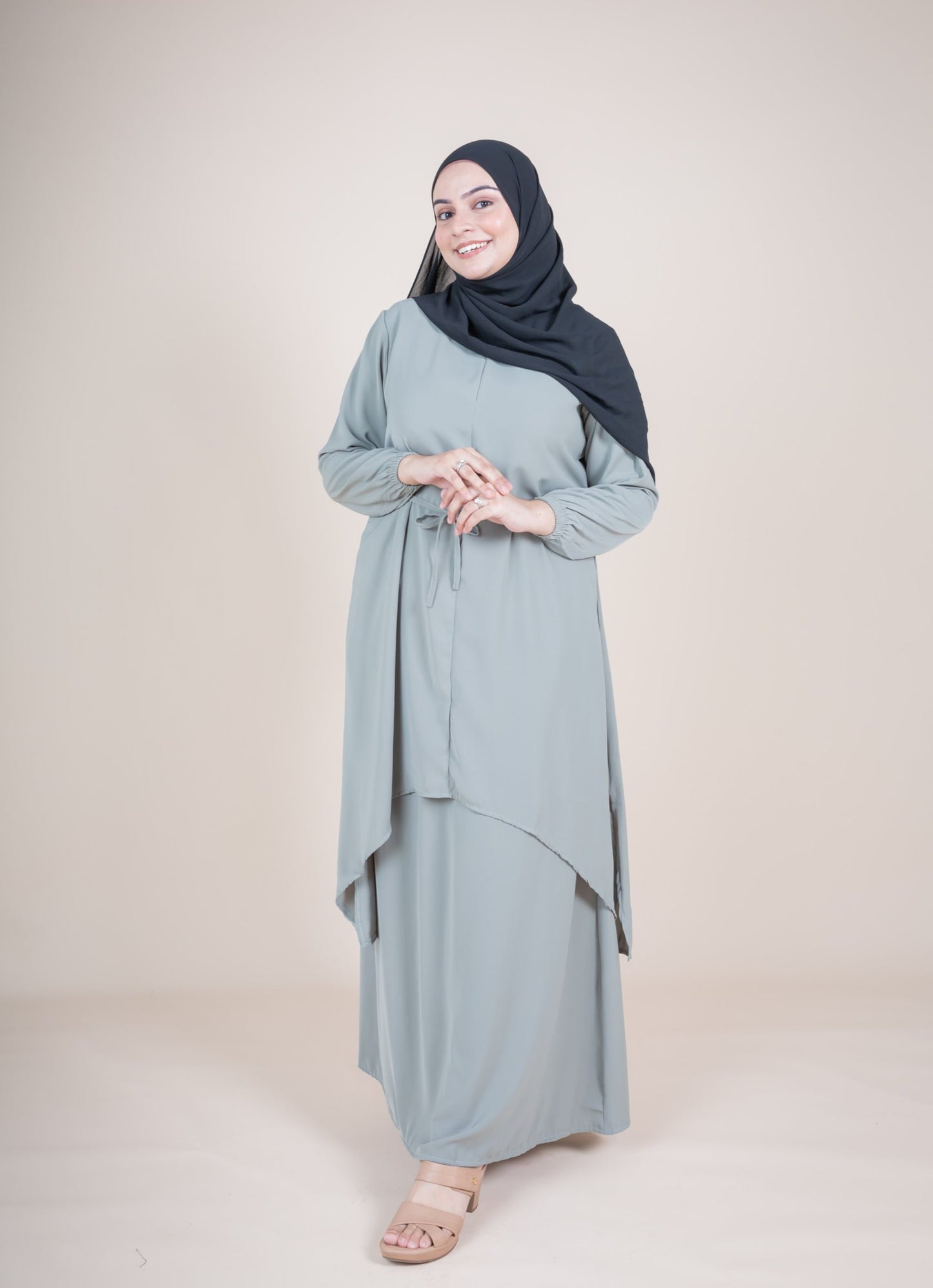 ILINA SKIRT SET - SAGE GREEN