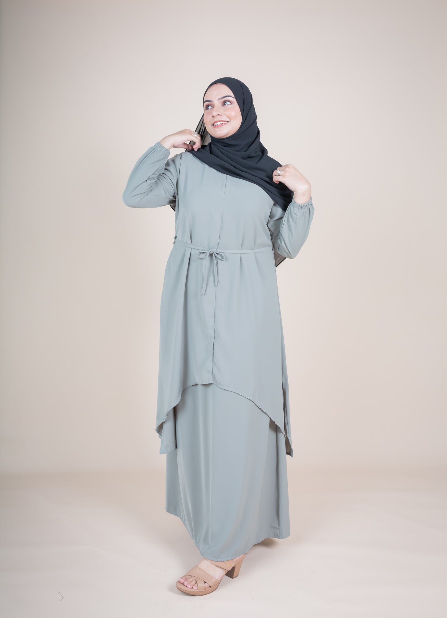 ILINA SKIRT SET - SAGE GREEN