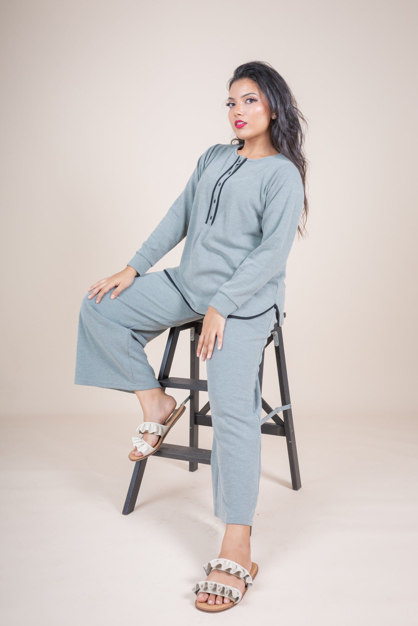 JEHAN PANT SET - SAGE GREEN