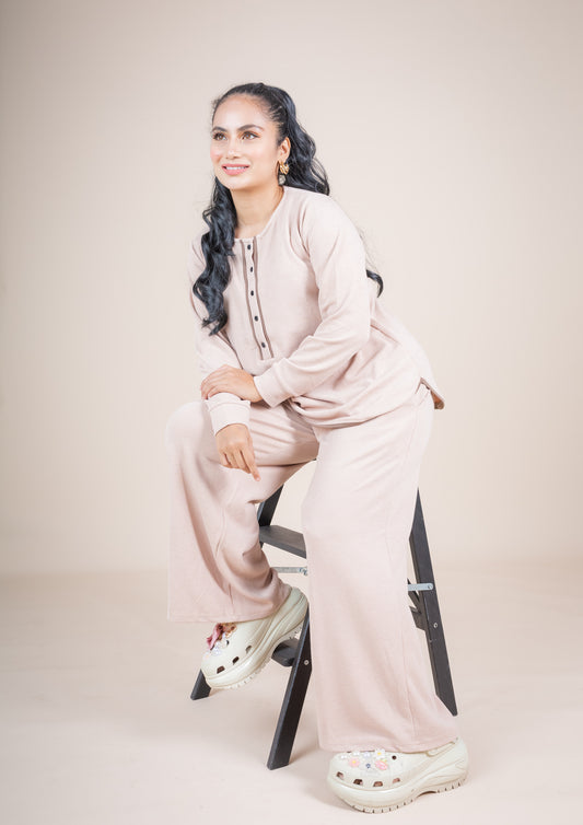 JEHAN PANT SET - BEIGE