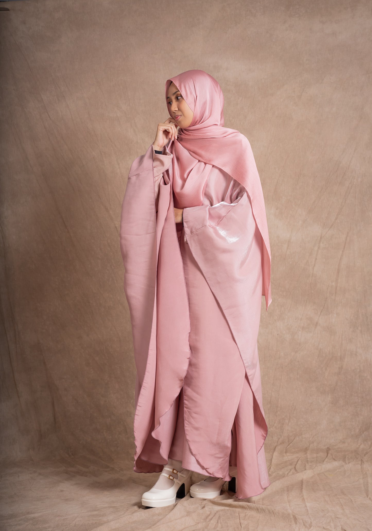 AMEERA KAFTAN ABAYA - BLUSH