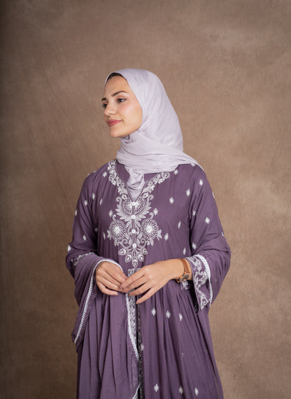 SHIMMER SILK HIJAB - LILAC