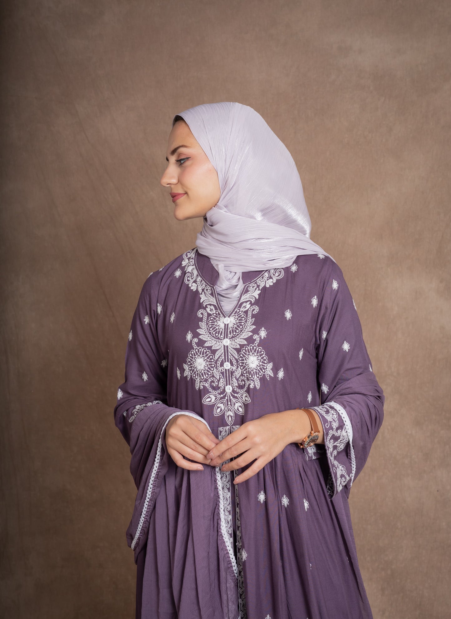 SHIMMER SILK HIJAB - LILAC