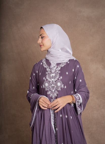 SHIMMER SILK HIJAB - LILAC