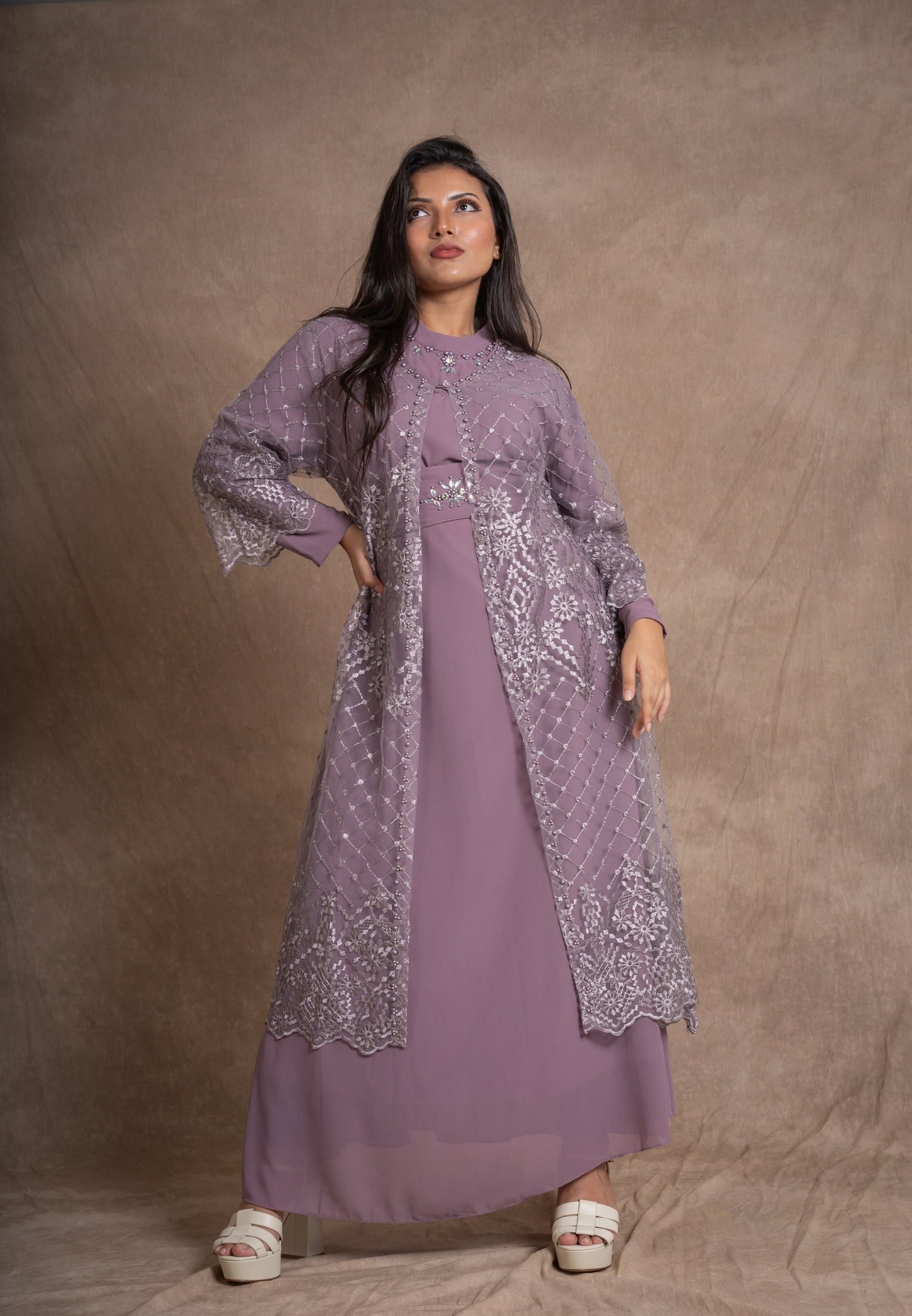 PUTERI LACE DRESS - LAVENDER