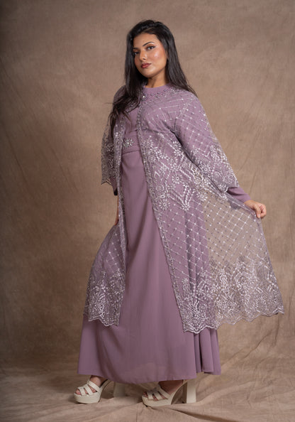 PUTERI LACE DRESS - LAVENDER