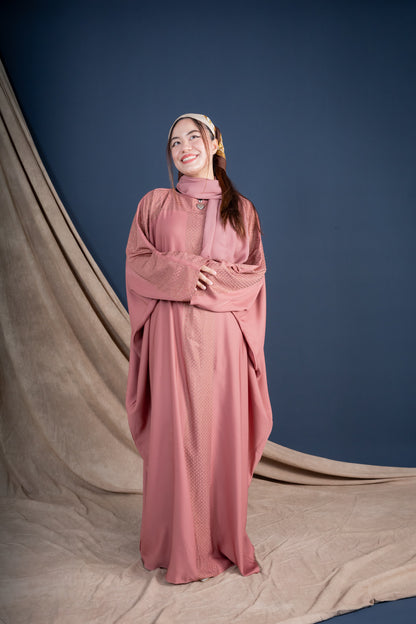 BALQIS KAFTAN ABAYA - BLUSH