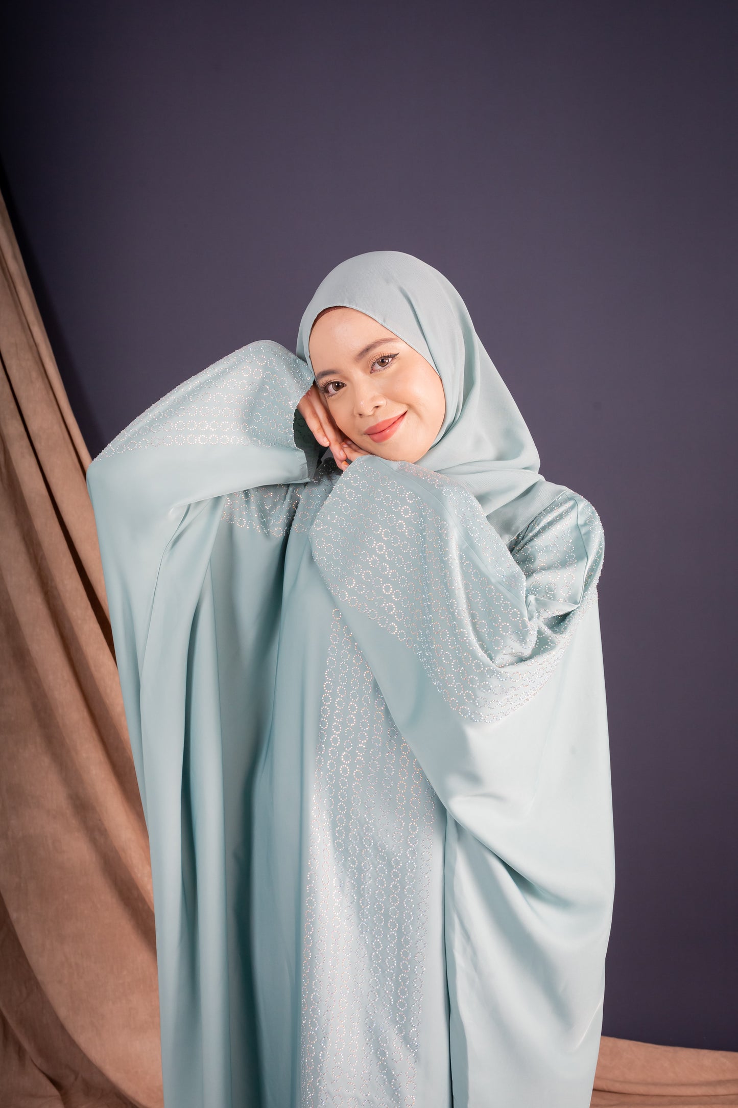 BALQIS KAFTAN ABAYA - TURQUOISE