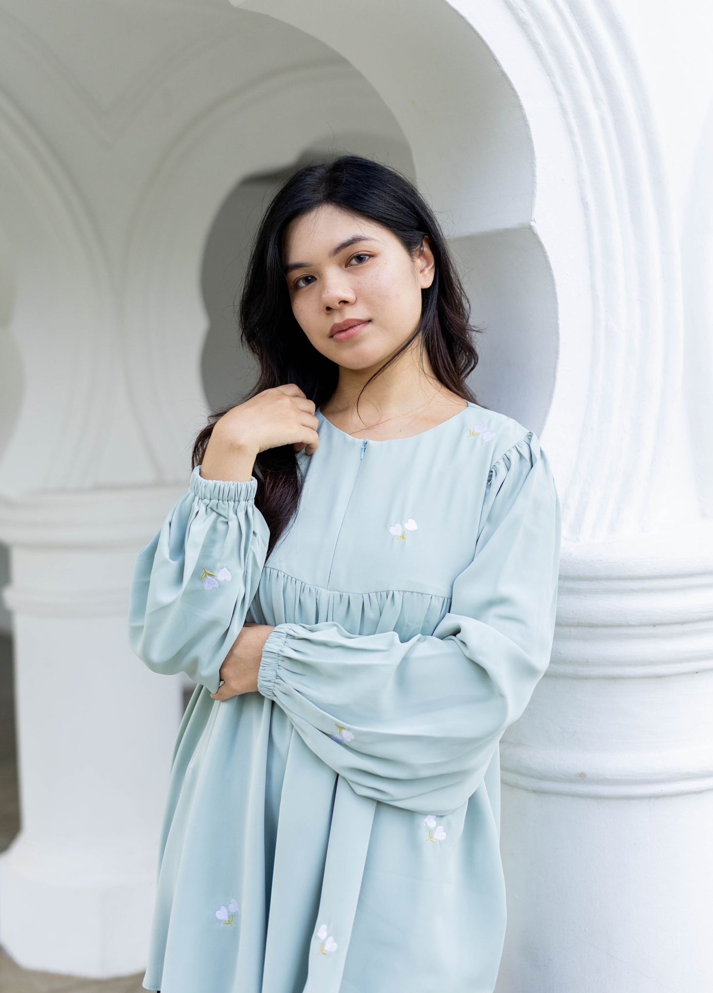 VELOURA MINI TOP - MINT GREEN