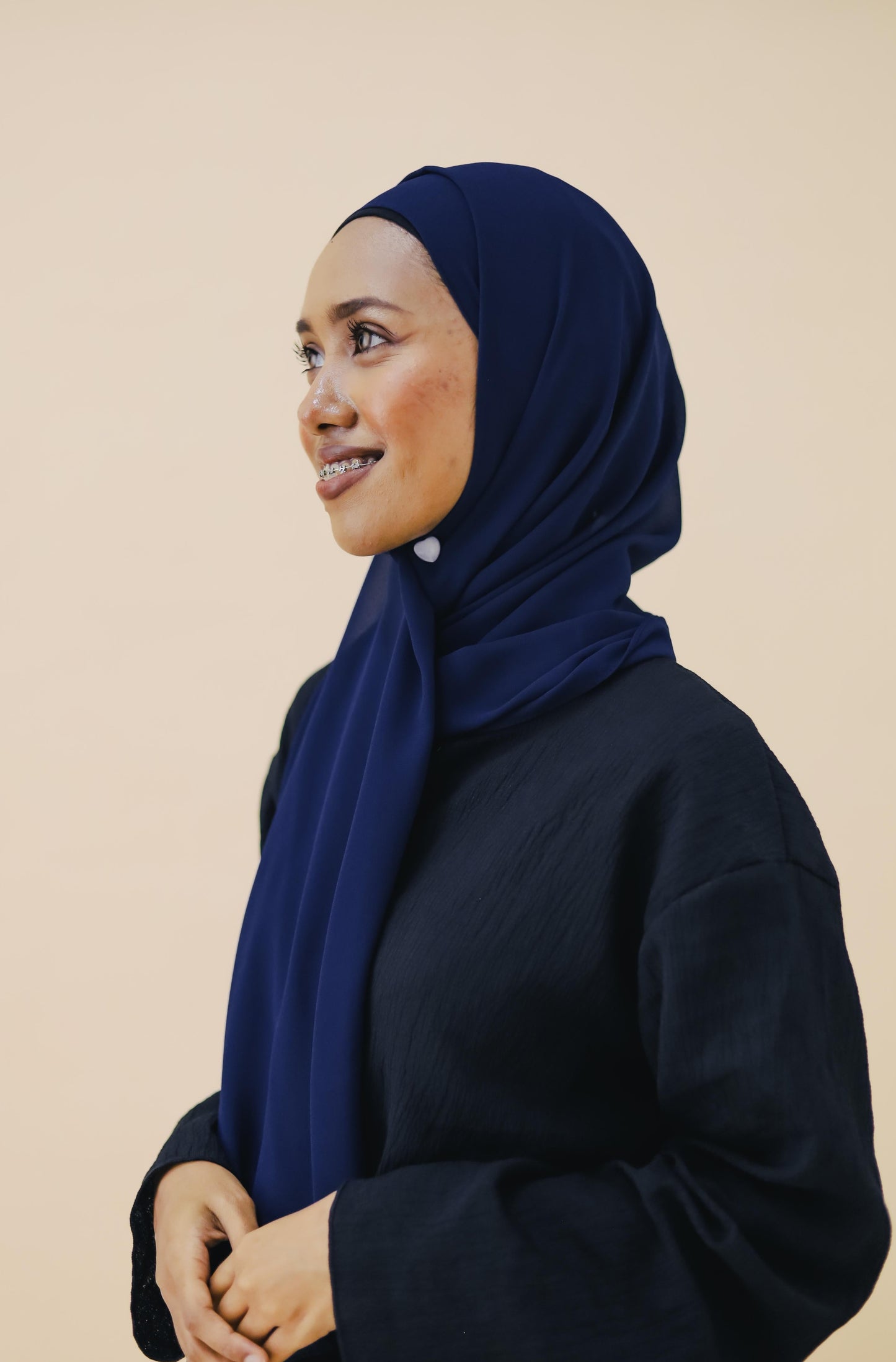 NORMAL CHIFFON HIJAB - DENIM